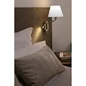 Faro wall luminaire ETERNA E27 IP20, chrome, white 