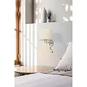 Faro Luminaire mural MONTREAL E27 IP20, beige, chrome 