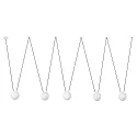 Luminaire à suspension MINE PC SPACE 5 flammes E27 IP20, blanc mat 