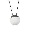 Faro Luminaire à suspension MINE 4 flammes E27 IP20, gris foncé 