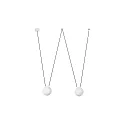 Luminaire à suspension MINE GLASS SPACE à 2 flammes E27 IP20, blanc mat 
