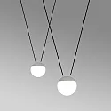 Faro Luminaire à suspension MINE GLASS SPACE à 2 flammes E27 IP20, blanc mat 