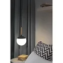 Faro Luminaire à suspension MINE E27 IP20, gris foncé 