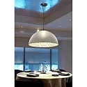Faro Luminaire à suspension MAGMA E27 IP20, gris, blanc mat 