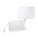 Luminaire mural HANDY E27 IP20, blanc mat 