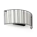 Luminaire mural LINDA à 2 flammes E27 IP20, beige, noir mat 