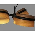 Faro pendant luminaire LOOP 3 flames LED IP20, black matt 