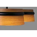 Faro pendant luminaire LOOP 3 flames LED IP20, black matt 