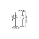 Faro table lamp LE VITA IP20, black matt dimmable