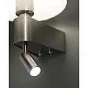 Faro Luminaire mural ROOM E27 IP20, nickel satiné, blanche 