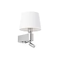 Luminaire mural ROOM E27 IP20, nickel satiné 