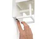 Faro Luminaire mural VESPER E14 IP20, blanc mat 