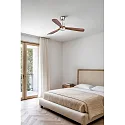 Faro Ventilateur plafonnier LANTAU L avec télécommande IP20, nickel mat, noyer