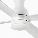 Faro Ventilateur plafonnier FRASER M avec télécommande IP20, blanc mat