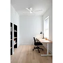Faro Ventilateur plafonnier FRASER M avec télécommande IP20, blanc mat