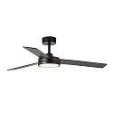 Faro Ventilateur plafonnier BARTH avec télécommande IP20, noir mat