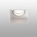 Faro Plafonnier encastré HYDE SQ GU10 IP20, blanc mat 