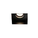 Plafonnier encastré HYDE SQ GU10 IP20, noir mat 