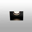 Faro Plafonnier encastré HYDE SQ GU10 IP20, noir mat 