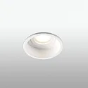 Faro Plafonnier encastré HYDE R GU10 IP44, blanc mat 