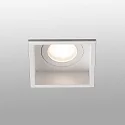 Faro Plafonnier encastré HYDE SQ GU10 IP44, blanc mat 