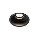 Plafonnier encastré HYDE R GU10 IP20, noir mat 