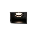 Plafonnier encastré HYDE SQ GU10 IP20, noir mat 