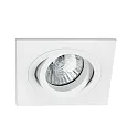 Plafonnier encastré RADON SQ GU10 IP20, blanc mat 