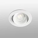 Faro Plafonnier encastré ARGON rond, pivotant GU10 IP20, blanc mat 