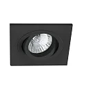 Plafonnier encastré RADON SQ GU10 IP20, noir mat 
