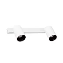 Applique et plafonnier STAN à 2 flammes GU10 IP20, blanc mat 