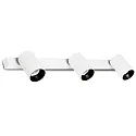 Applique et plafonnier STAN 3 flammes GU10 IP20, blanc mat 