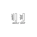 Faro Luminaire mural STAN 2L haut bas GU10 IP20, noir mat 