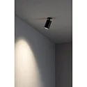 Faro Plafonnier encastré STAN pivotant, rotatif GU10 IP20, noir mat 