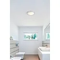 Luminaire de salle de bain LOGOS E27 IP44, gris, nickel satiné 