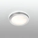 bath luminaire LOGOS 2 flames E27 IP44, grey, nickel satined 
