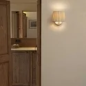 Faro Luminaire mural SAMBA E27 IP20, beige, blanche 