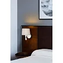 Faro Luminaire mural SAMBA E27 IP20, beige, blanc mat 