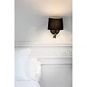 Faro wall luminaire CONGA E27 IP20, black matt 
