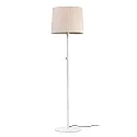 Lampadaire SAMBA E27 IP20, beige, blanc mat 