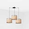 Luminaire à suspension MAMBO 3 flammes E27 IP20, noir mat 