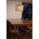 Faro Luminaire à suspension MAMBO E27 IP20, noir mat 