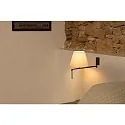 Faro Luminaire mural RON E27 IP20, beige, gris foncé 