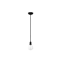 Luminaire à suspension ART à 1 flamme E27 IP20, noir 