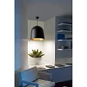 Faro pendant luminaire CRATER E27 IP20, black matt 