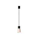 pendant luminaire KOMBO E27 IP20, beige, black matt 