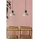 Faro pendant luminaire KOMBO E27 IP20, beige, black matt 