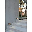 Faro Luminaire d'encastrement mural  SEDNA RCT angulaire, indirect, commutable IP65, gris foncé 