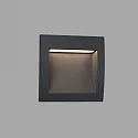 Faro Luminaire d'encastrement mural  SEDNA SQ140 carré, indirect, commutable IP65, gris foncé 