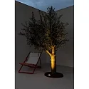 Faro Projecteur encastré GEISER 130 / 38° rond, réglable, passable IP67, acier inoxydable, satiné 